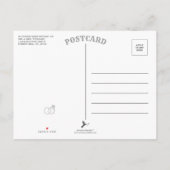 シックなモノグラム結婚のリングや輪救または日付のスワップ 案内ポストカード (裏面)