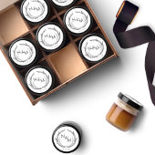 シックなモノグラム結婚の封筒用シール/お気に入りのステッカー ラウンドシール