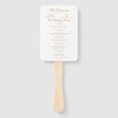 シックなモノグラム&ロマンチック書道結婚式 プログラム ハンドファン (裏面)