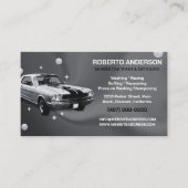 シックなモバイルカーウォッシュの詳細圧力洗浄 名刺 (正面)