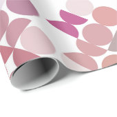 シックなモーヴェタウペダスティーバラサークルのアートパターン ラッピングペーパー (ロールコーナー)