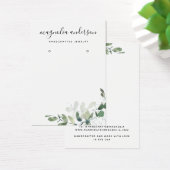 シックなユーカリプタスイヤリングジュエリーディスプレイカード (デスク)