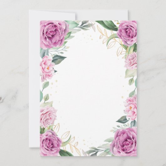 シックなユーカリプルーパーバラヌエストラボダ結婚ズ 招待状 (裏面)