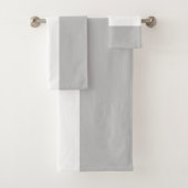 シックなライトグレー白い船の形状の航海のストライプ バスタオルセット (インサイチュ)