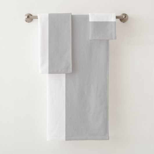 シックなライトグレー白い船の形状の航海のストライプ バスタオルセット (インサイチュ)