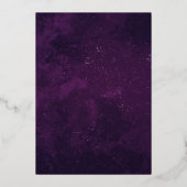 シックなラグジュアリー金ゴールドモスクイスラム結婚教徒 箔招待状 (裏面)