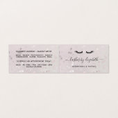 シックなラッシュモダン美しいメイクアップアーティストロイヤリティ 名刺 (外部フラット)