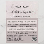 シックなラッシュモダン美しいメイクアップアーティスト広告 チラシ (正面)