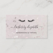 シックなラッシュモダン美しいメイクアップアーティスト 名刺 (正面)