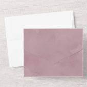 シックなラベンダーキャノピーユーカリ結婚ス オールインワン招待状 (裏面)