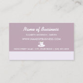 シックなラベンダーフローラコーヒースタンドロイヤリティパンチ ロイヤリティカード (裏面)