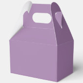 シックなラベンダー薄紫リハーサル結婚ディナー フェイバーボックス (裏面)