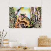 シックなリス ポスター (キッチン)