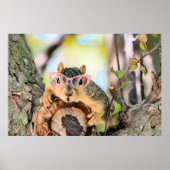 シックなリス ポスター (正面)