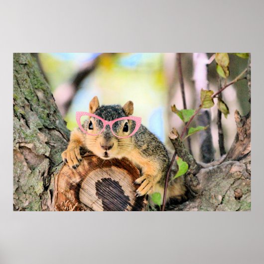 シックなリス ポスター (正面)