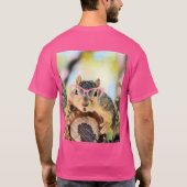 シックなリス Tシャツ (裏面)