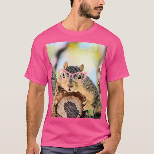 シックなリス Tシャツ (正面)