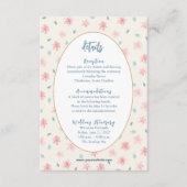 シックなリトルピンクフローラ詳細エンクロージャカード エンクロージャーカード (正面)