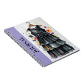 シックなリトルブラックドレ感動的スジャーナルLBD ノートブック (右側)