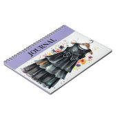 シックなリトルブラックドレ感動的スジャーナルLBD ノートブック (左側)