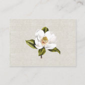 シックなリネン結婚ルックのエンクロージャカード エンクロージャーカード (裏面)