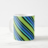 シックなリンガーマグ、ブルームーンズデッキチェアストライプーズ マグカップ (正面左)