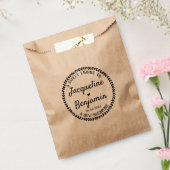 シックなリーススウィートエンディング新しい始結婚まり フェイバーバッグ (封をした状態)