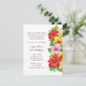 シックなルアウ(ハワイ式宴会)のパーティの招待状 招待状 (スタンド正面)