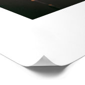 シックなレインボーカップルの結婚写真の歓迎 ポスター (角)