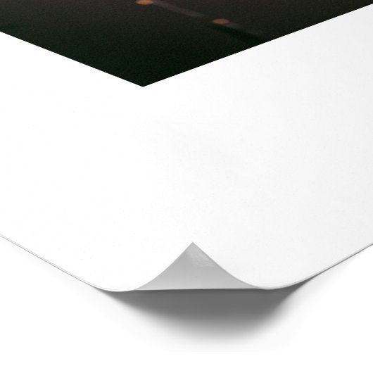 シックなレインボーカップルの結婚写真の歓迎 ポスター (角)