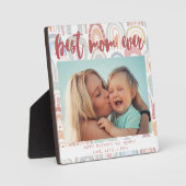 シックなレインボー望撮影最高の書母ママ フォトプラーク (正面)