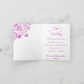 シックなレズビアンゲイザデイトノテカード 案内状 (内部)