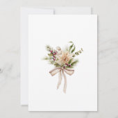 シックなレッツメリークリスマスブライダルシャワー 招待状 (裏面)