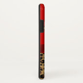 シックなレッド&レオパード印刷 Case-Mate iPhoneケース (裏面/右)