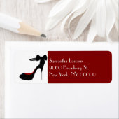 シックなレディーススティレット高ヒールカスタム ラベル (インサイチュ)