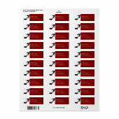 シックなレディーススティレット高ヒールカスタム ラベル (フルシート)