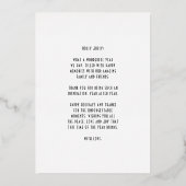 シックなレトロアールデコメリークリスマスブラックと金ゴールド 箔シーズンカード (裏面)