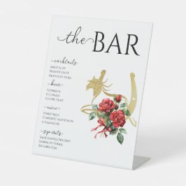 シックなレースホースダービー&ドリンクパーティー馬術バー 台座サイン