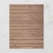 シックなレースメイソンジャー&ウッド結婚ズのインサートカード エンクロージャーカード (裏面)