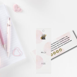 シックなロゴ赤面サークルファッション衣料価格ラベル