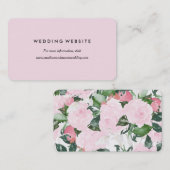 シックなロマンスの|のウェブサイトカード 名刺 (正面/裏面)