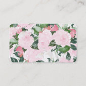 シックなロマンスの|のウェブサイトカード 名刺 (裏面)