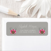 シックなロマンチックな漫画ラディバグ住所 シール (インサイチュ)