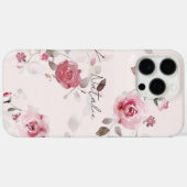 シックなロマンチックピンクフローラ Case-Mate iPhoneケース (裏面 (横))