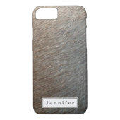 シックなワイマーナーのファーパーソナライズされたヘア Case-Mate iPhoneケース (裏面)