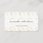 シックなワインの汚れパターン 名刺 (正面)