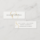 シックなワインステイン スキニー名刺 (正面/裏面)