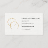 シックなワインステイン 名刺 (裏面)