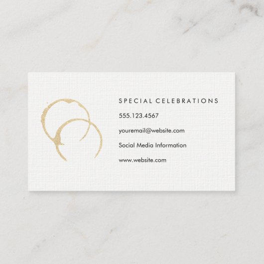 シックなワインステイン 名刺 (裏面)