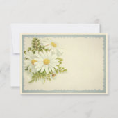 シックなヴィンテージのデイジーは感謝していしています サンキューカード (裏面)